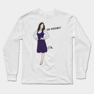 Janet - Hi There! Long Sleeve T-Shirt